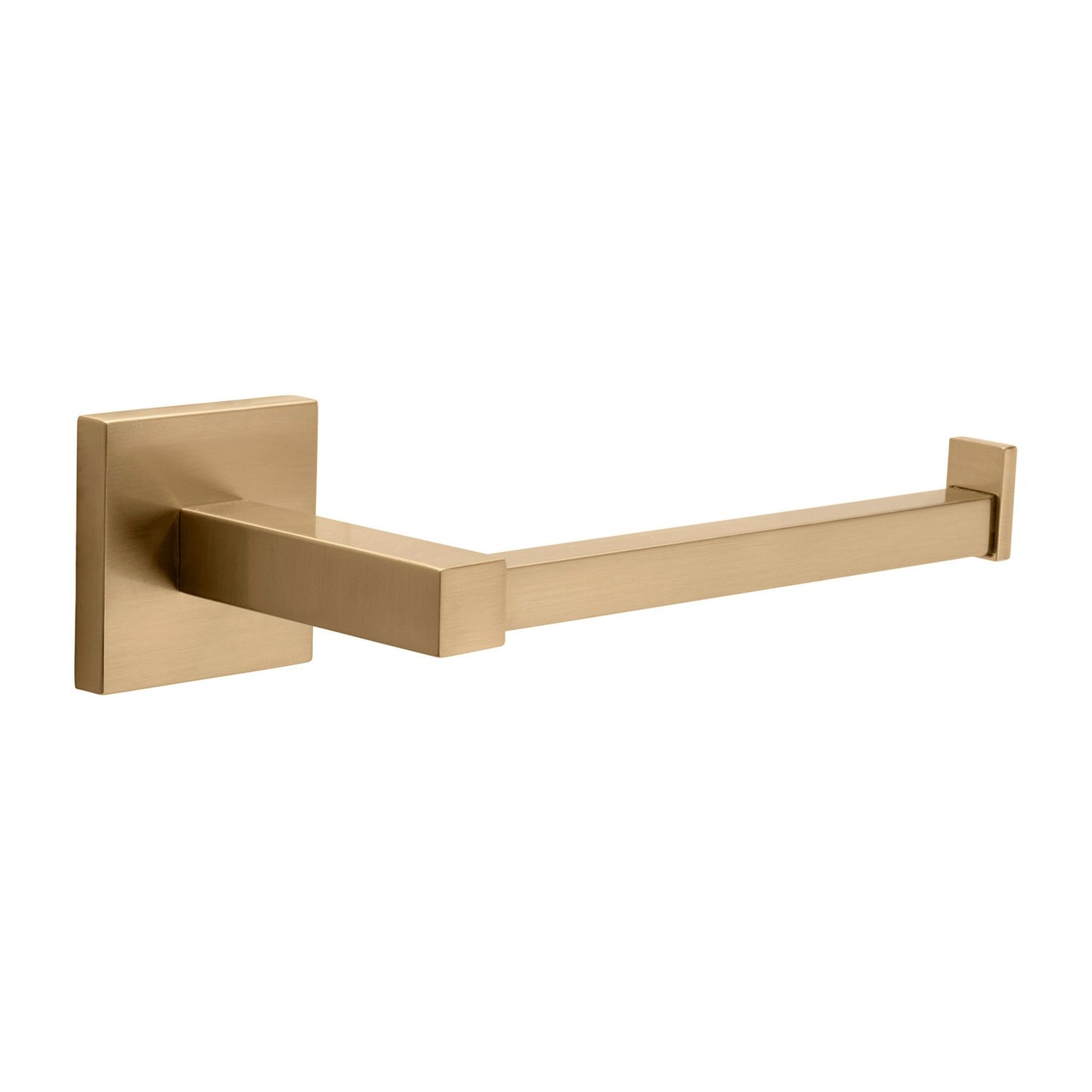 Hickory Hardware H079293 Skylight 7-5/16" Wide Wall Mounted Urban Modern Square Angle Slide on Hook Toilet Paper Holder Champagne Bronze