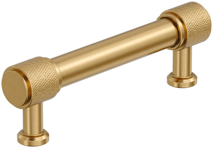20 x Amerock BP37744 Faraday 5-1/16 Inch Center to Center Knurled Bar Cabinet Pull Golden Champagne
