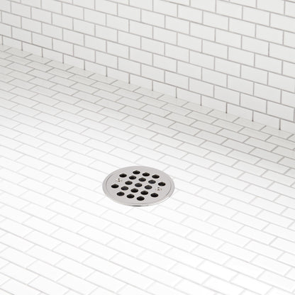 Signature Hardware 955227 FundamentALL 4-1/2" Round Shower Drain Polished Nickel