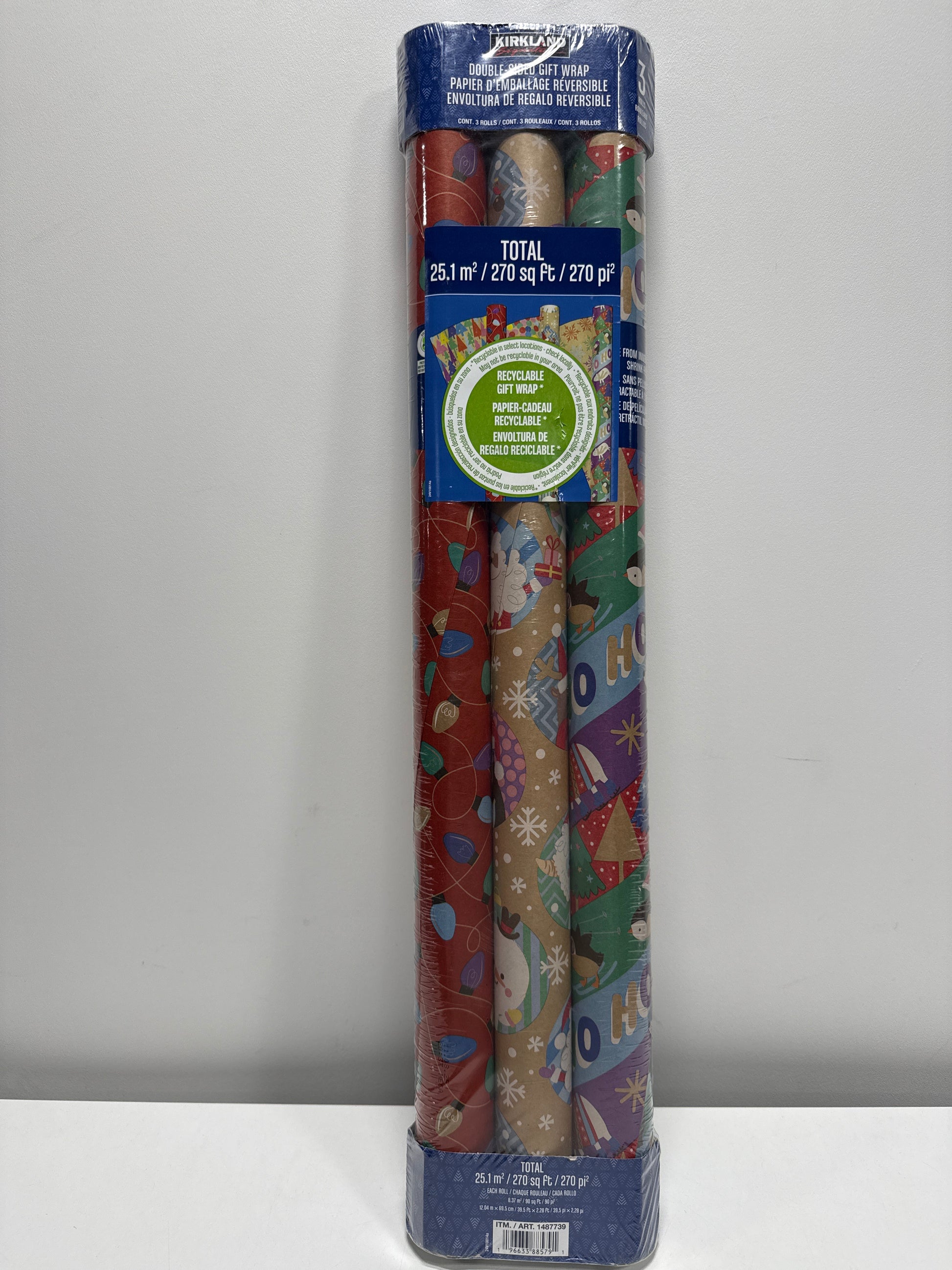 Kirkland Signature Double Sided Wrapping Paper 3-pack - *Christmas & Seasonal