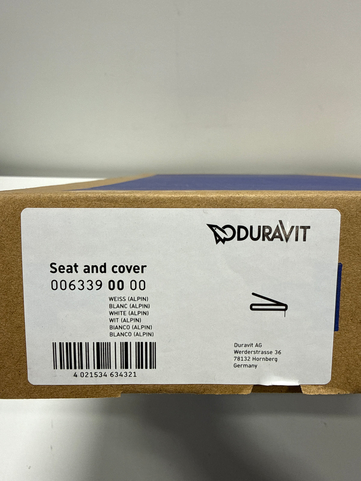 Duravit 0063390000 Starck 3 Elongated Closed-Front Toilet Seat with Soft Close Accessory White