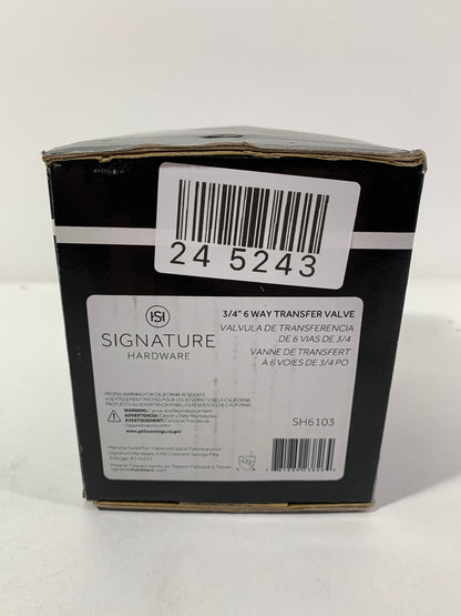 Signature Hardware 446519 6103 Series 3/4" 3-Way in-Wall Diverter Rough-in Valve Valves
