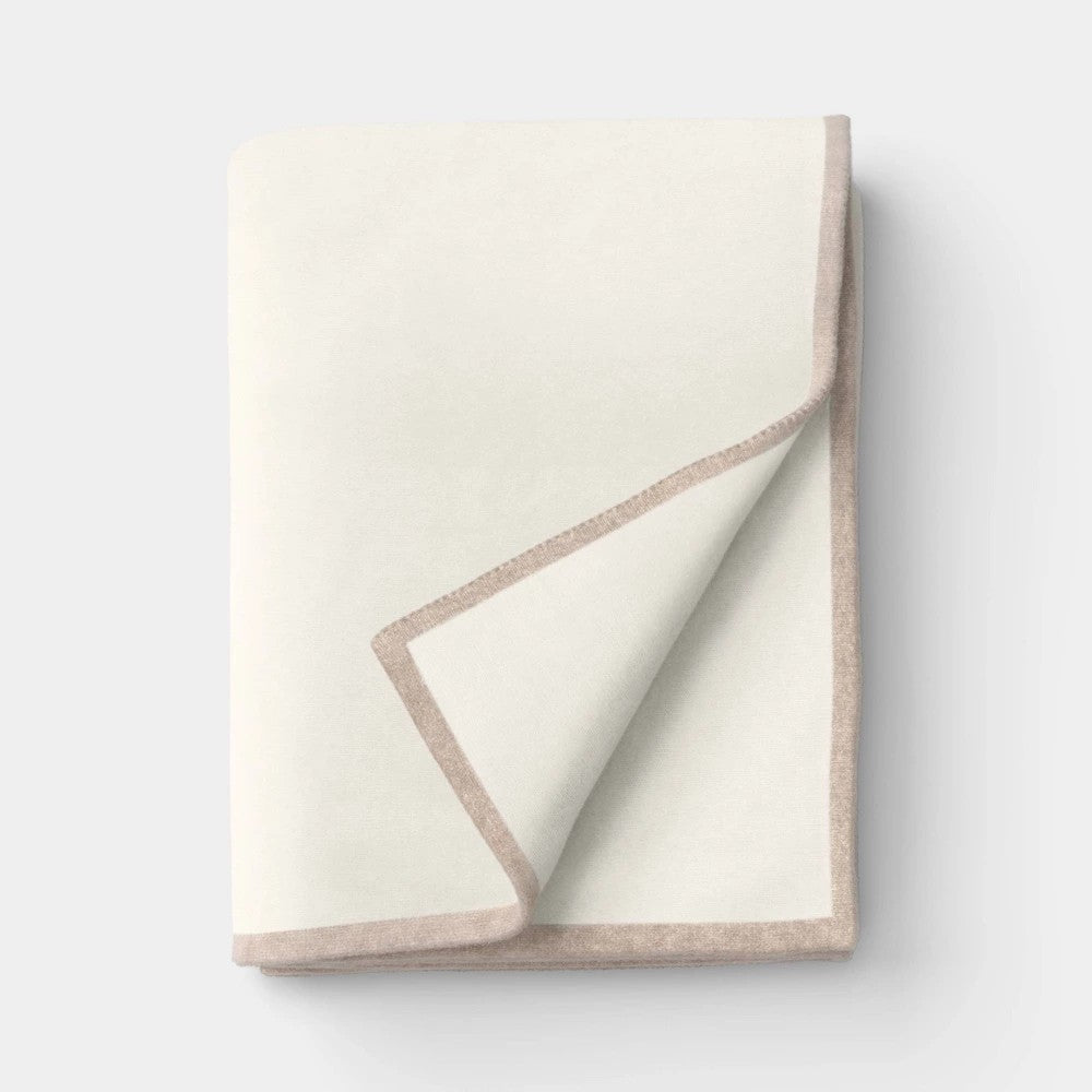 50inx70in - The Cozy Collection Cozy Faux Cashmere Knit Throw Ivory - Threshold™ - *Bedding