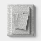 Full Christmas Flannel Sheet Set Gray Snowflake - Wondershop - *Bedding