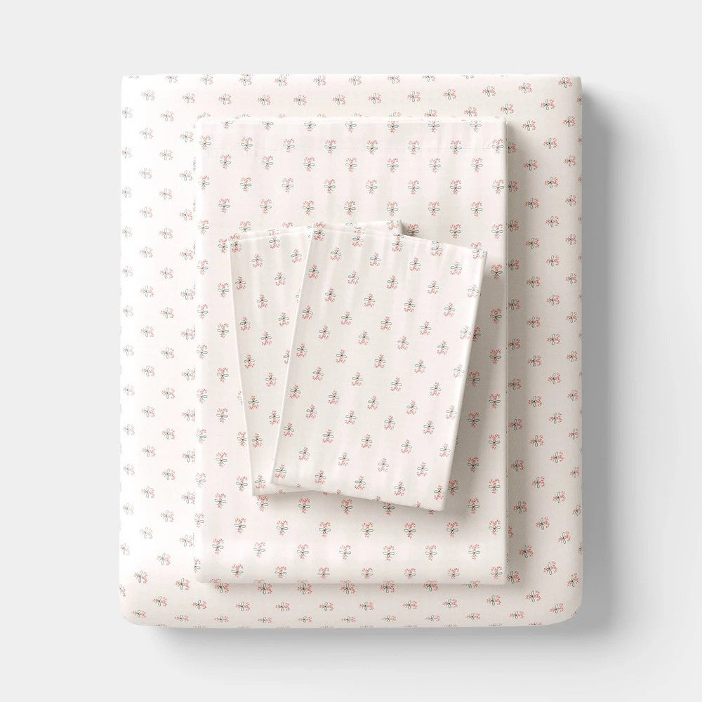 King Christmas Holiday Cotton Sateen Sheet Set Candy Canes - Wondershop - *Bedding