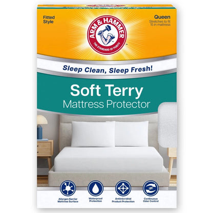 Arm & Hammer Queen Soft Terry Mattress Protector - *Bedding