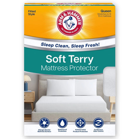 Arm & Hammer Queen Soft Terry Mattress Protector