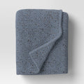 Marled Knit Throw Blue - Threshold - *Bedding