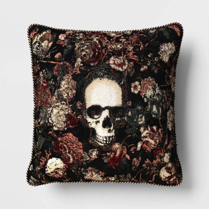 Square Skull Pillow - Threshold - *Home Decor & Curtains