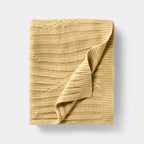 Tan Cable Rib Throw - 50 X 60’’ - Threshold Designed with Studio McGee - *Bedding