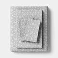 King Christmas Cotton Sateen Sheet Set Gray Snowflake - Wondershop - *Bedding
