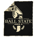 NCAA Ball State Cardinals 60 X 80 Quilted Throw Blanket