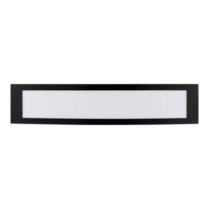 Woodbury 24 in. 1-Light Brushed Nickel LED Vanity Light with Extra Matte Black Trim 2700K-5000K