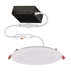 12-Pk 4 in. Contractor Series Adjustable CCT Dimmable Integrated LED Canless Recessed Light for Kitchen Bath Living Room