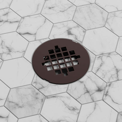 SlimLine 2 in. Round Shower Drain, Oil Rubbed Bronze