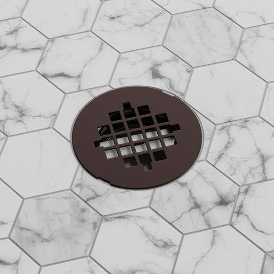 SlimLine 2 in. Round Shower Drain, Oil Rubbed Bronze