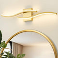 Deyidn 31.5 in. 2 Light 24W Gold LED Vanity Light Dimmable 5CCT with Frosted Acrylic Shade Bathroom Vanity Lighting