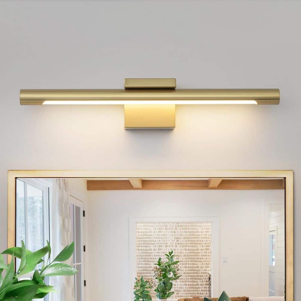 EDISLIVE Lucas 23.7 in. Modern Gold LED Wall Sconce Picture Light