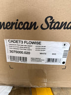 American Standard Cadet 3-Flo Wise 2-Piece 1.28 GPF Single Flush Elongated Toilet in White