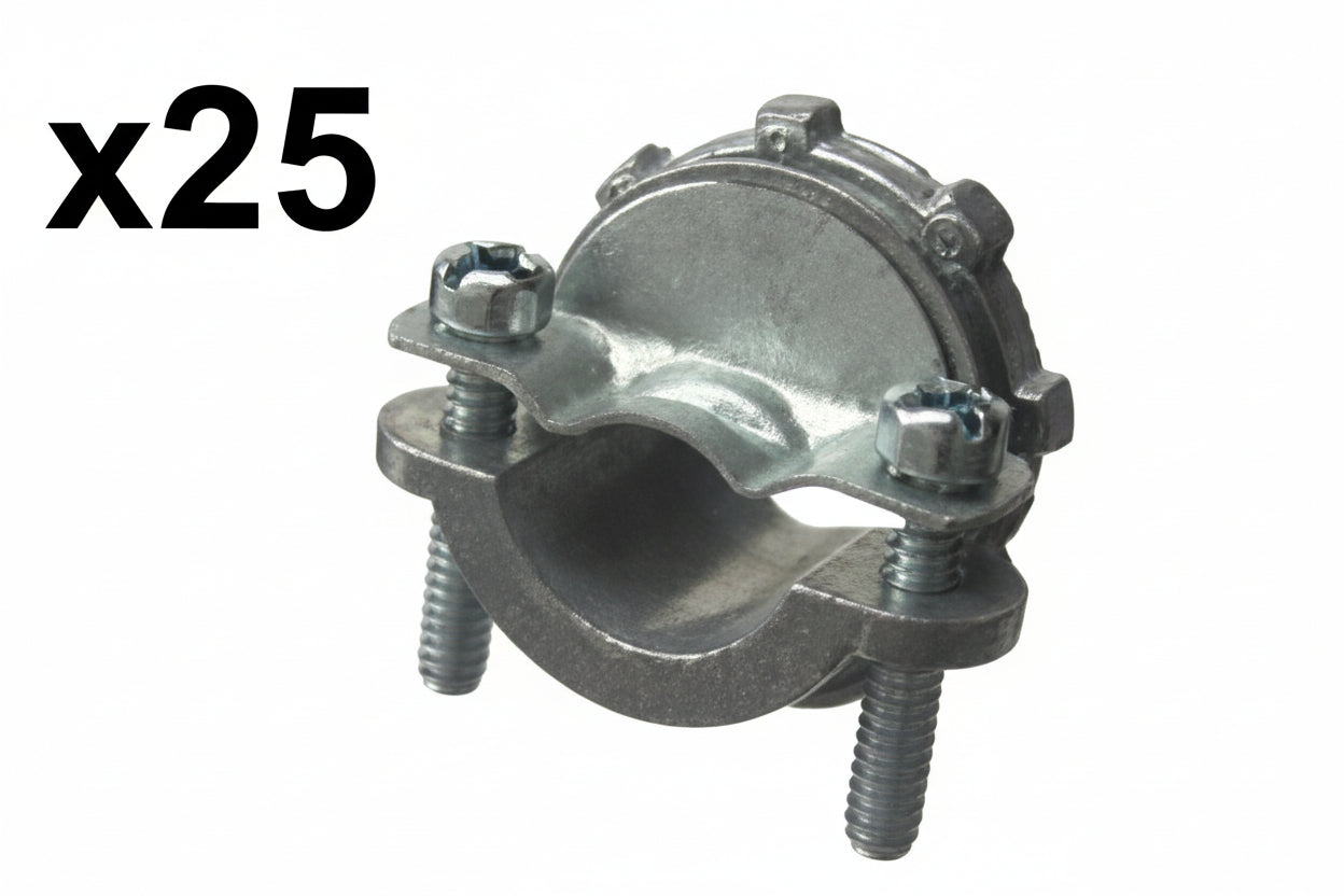 25 x Halex 1 in. Non-Metallic Clamp Connector
