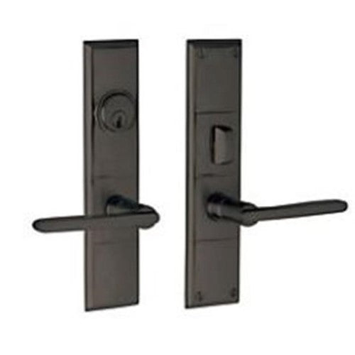 Baldwin 6973.FD Houston Dummy Handleset Trim Set, Oil Rubbed Bronze