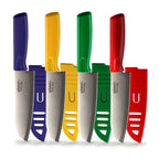 Single Grantville 6 Inch Santoku Knife with Sheath in Assorted Colors