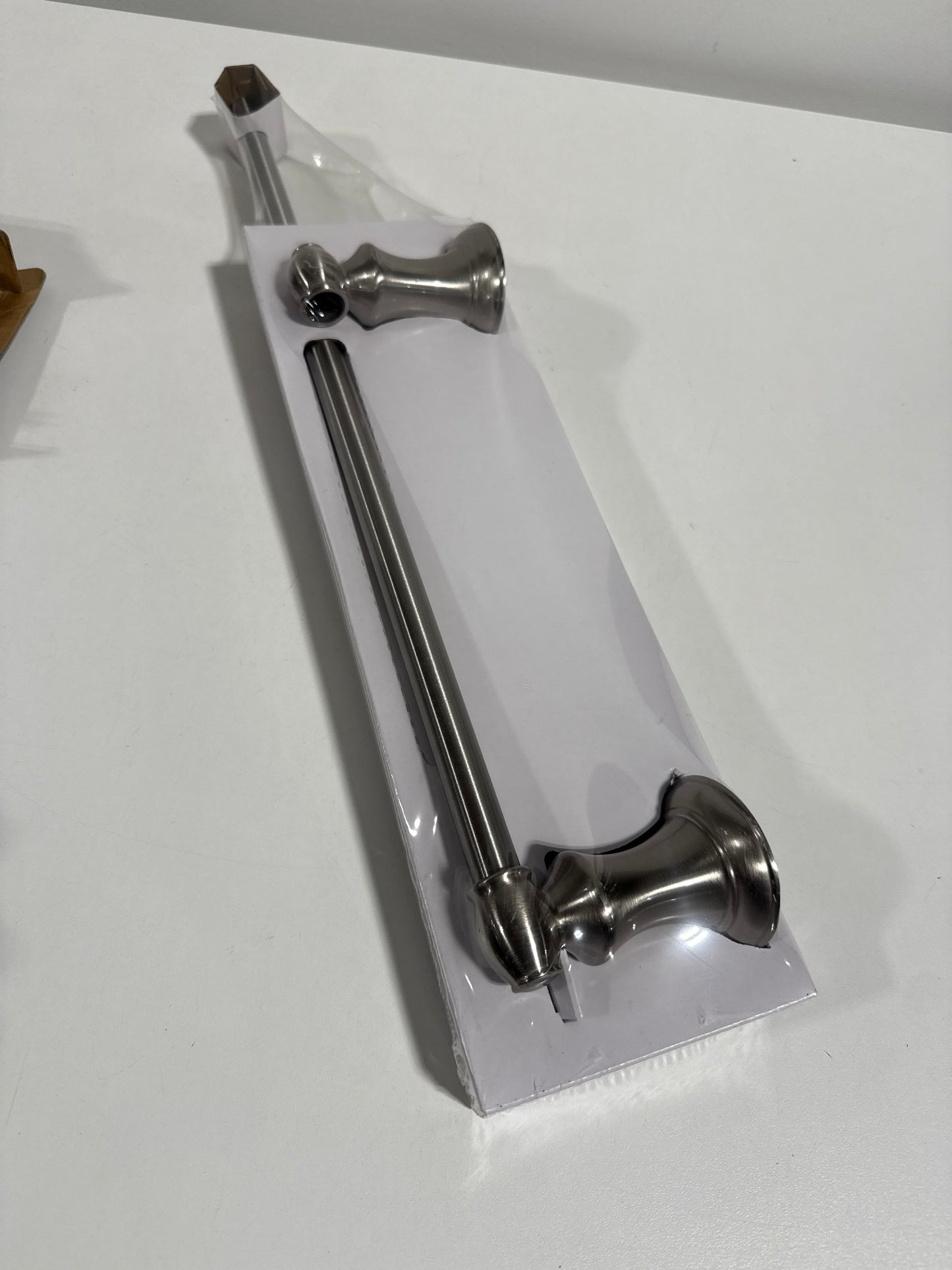 Beasley 18 in. Wall Mounted Towel Bar in Brushed Nickel