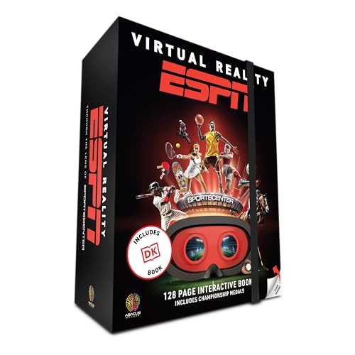 Virtual Reality ESPN! with DK Book by Abacus Brands | VR Goggles Included | Ages 8+