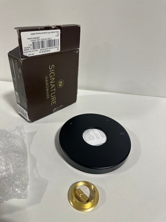 Signature Hardware SHLZ8010LH Lentz 1HDL P/BAL VLV TRIM - Matte Black