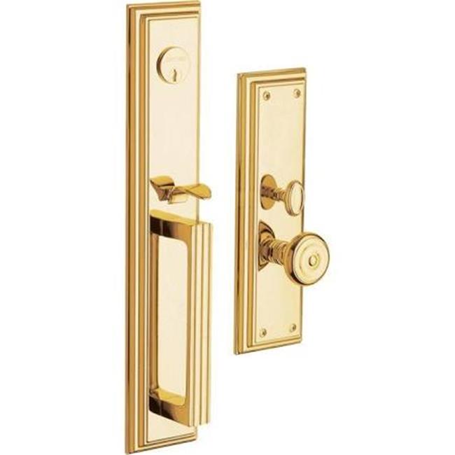 Dent Baldwin 6542.FD Tremont Dummy Handleset Trim Set Lifetime Polished Brass - *Tools Hardware & Misc