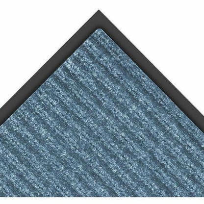 Notrax 109 Brush Step Carpeted Indoor/Outdoor Entrance Mat for Home or Office, 3' X 5', Absorbent Slip Resistant Heavy Duty Entry Mat, Slate Blue, 109S0035BU