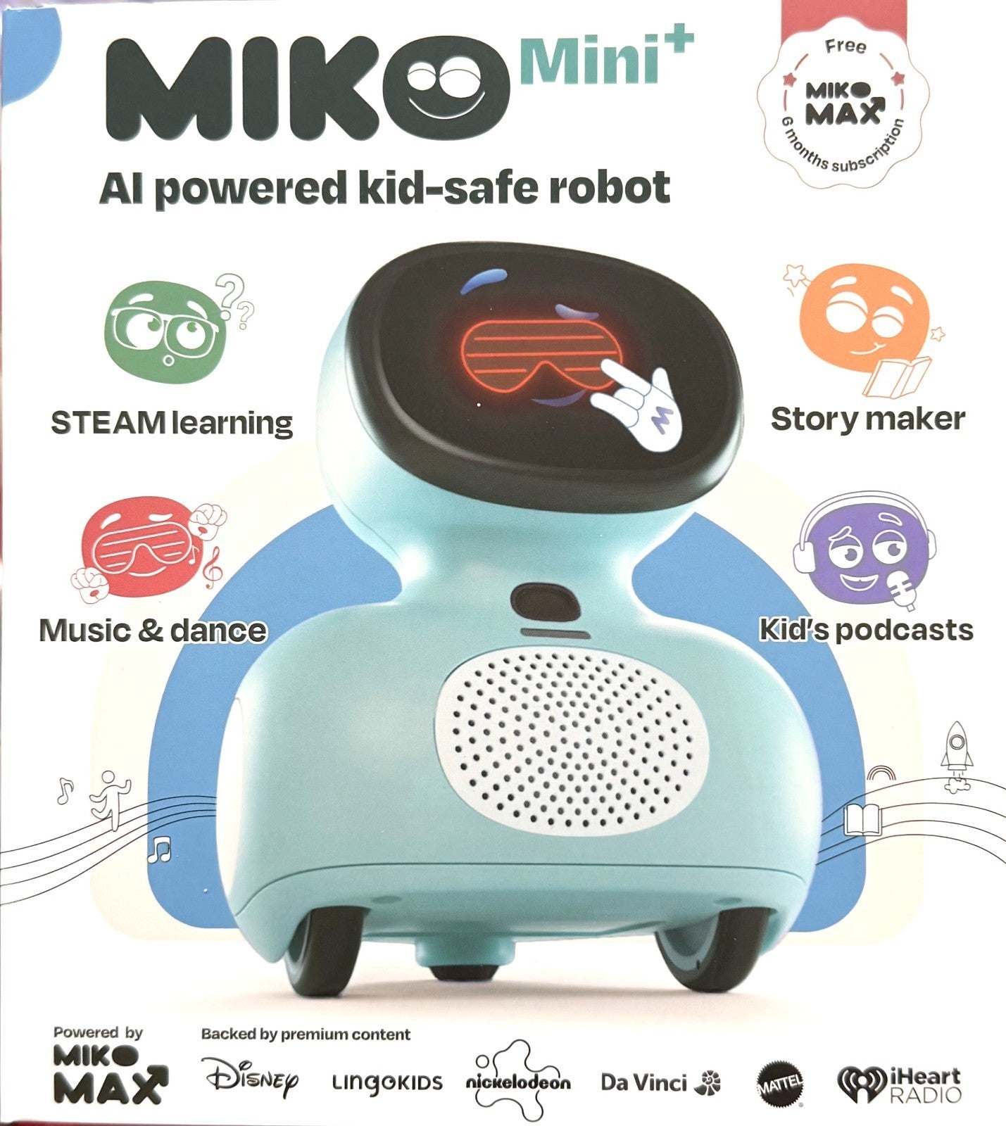 MIKO Mini- AI-powered Conversational Companion Robot for Kids -