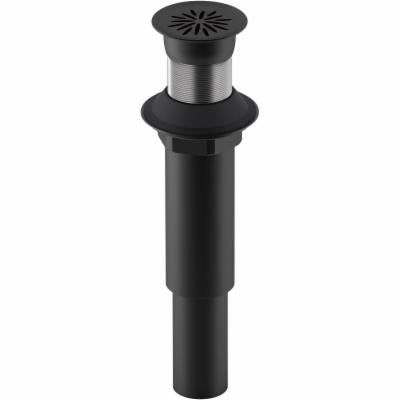 Kohler K-7107 1-1/4" Drain Assembly - Less Overflow Matte Black Sink Accessories and Parts Bathroom Sink Parts Drain Assemblies