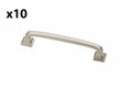 10 x Franklin Brass Lombard 4 in. (102 Mm) Classic Satin Nickel Cabinet Drawer Pull
