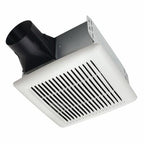 Broan AE50110DC 50-110 CFM 0.9 Sone HVI Certified Energy Star Rated Bath Fan with Brushless DC Motor White Ventilation Exhaust Fans Bath Fans