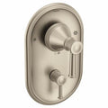 Moen Belfield 3 Function Pressure Balanced Valve Trim Only with Double Lever Handles Integrated Diverter - Less Rough