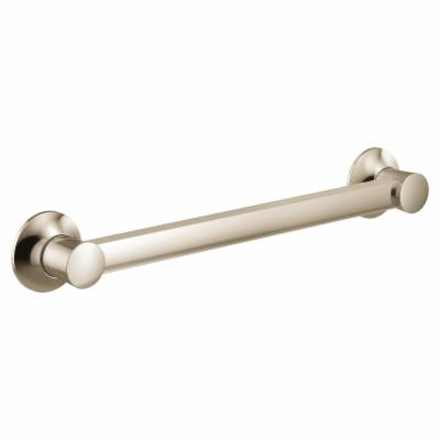 Moen YG0312 Flara 12" Grab Bar Polished Nickel Bathroom Hardware and Accessories Bathroom Safety Equipment Grab Bars