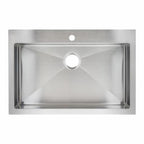 Miseno MSS3322SRTM 33" Top-Mount/Undermount Single Basin Stainless Steel Kitchen Sink