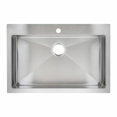 Miseno MSS3322SRTM 33" Top-Mount/Undermount Single Basin Stainless Steel Kitchen Sink
