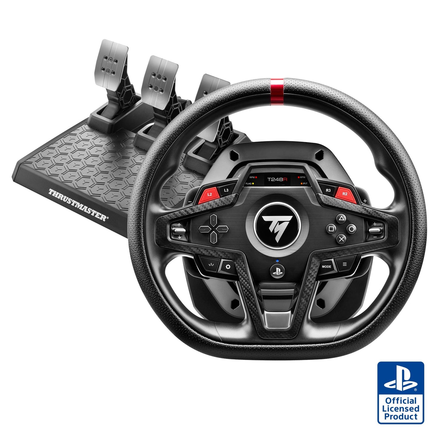 Thrustmaster - T248R Racing Wheel and Magnetic Pedals for Playstation 4, Playstation 5, Windows - Black