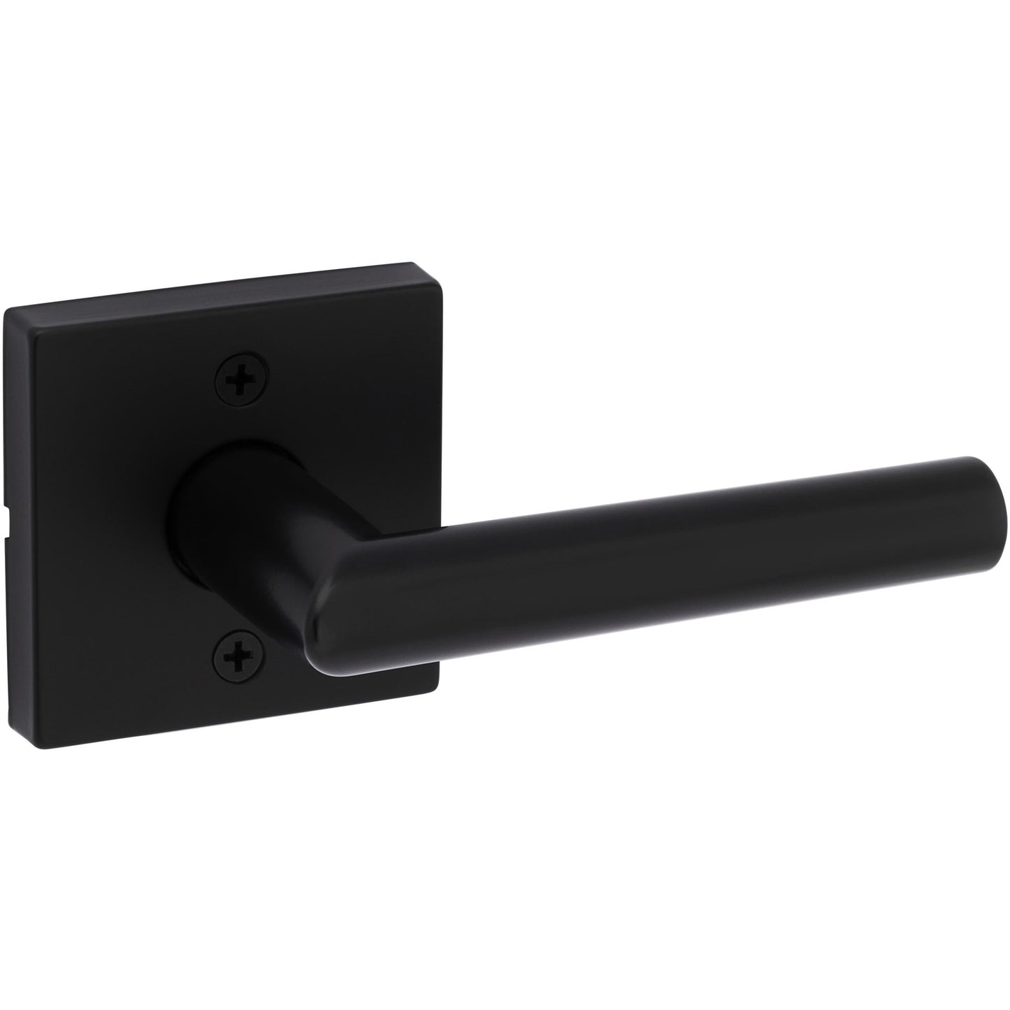Milan Matte Black Square Half Dummy Reversible Door Lever