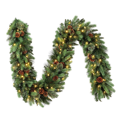 Kirkland 2.7 m (9 ft.) Pre-lit Garland with 90 Dual Colour LED Lights - *Christmas & Seasonal