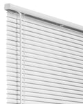 White Cordless Room Darkening Vinyl Mini Blind with 1 in. Slats 38 in. W X 60 in. L