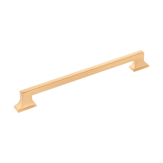 Belwith Keeler B077464 Brownstone 8-13/16" Center to Center Slim Grip Cabinet Handle / Drawer Pull Brushed Golden Brass