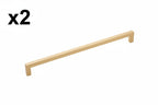 2 x Hickory Hardware HH075336-BGB Skylight Collection Pull, 12 Inch Hole Center, Brushed Golden Brass (