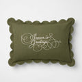 14’’x20’’ Embroidered Season’s Greetings Pillow Green - Threshold™ Designed with Studio McGee - *Home Decor & Curtains