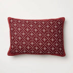 14’’x20’’ Velvet with Snowflake Pillow Burgundy- Threshold™ Designed with Studio McGee - *Home Decor & Curtains
