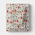 Full Christmas Flannel Sheet Set Gingerbread Scene - Wondershop - *Bedding