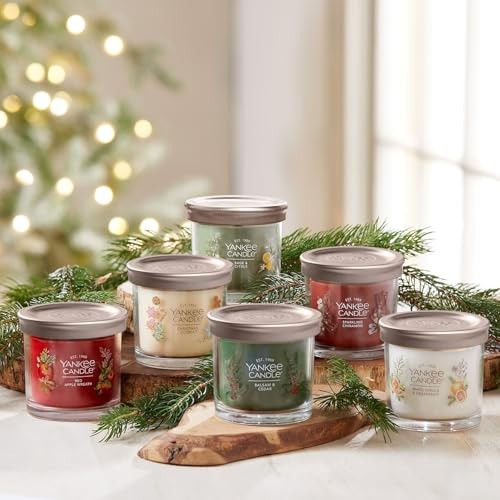Yankee Candle Variety Pack, 6 Premium Soy Wax Blended Scented Candles, 4.3 Oz Each