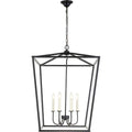Living District LD6008D24BK Maddox Chandelier Black
